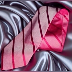346 Brooks Brothers Luxe Pink Pure Silk Striped Tie, Woven in Italy